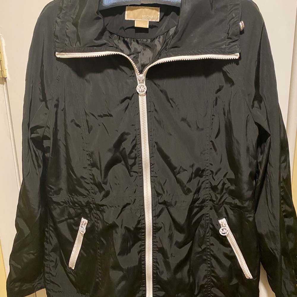 Michael Kors Black Windbreaker L